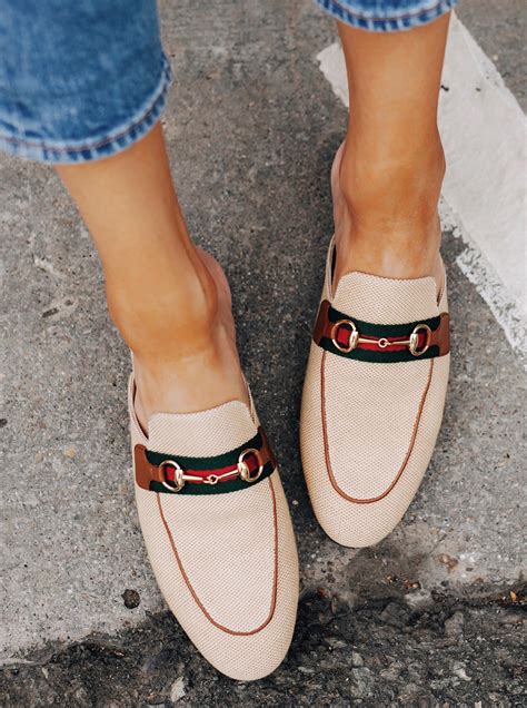 gucci princetown canvas mules|Gucci mule loafer.